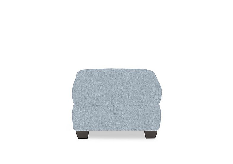 Hetty Fabric Storage Footstool - Baby Blue