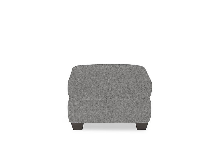Hetty Fabric Storage Footstool - Haze