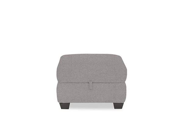 Hetty Fabric Storage Footstool  R27 Pewter | Bed Sava