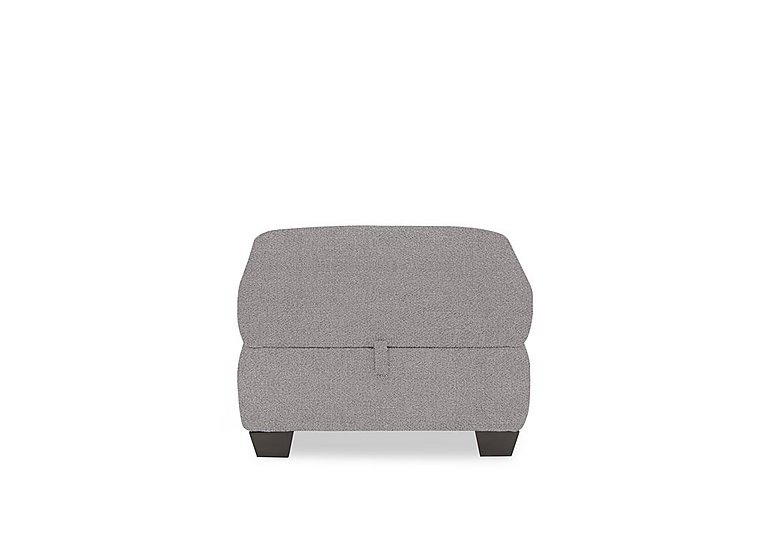 Hetty Fabric Storage Footstool - R27 Pewter