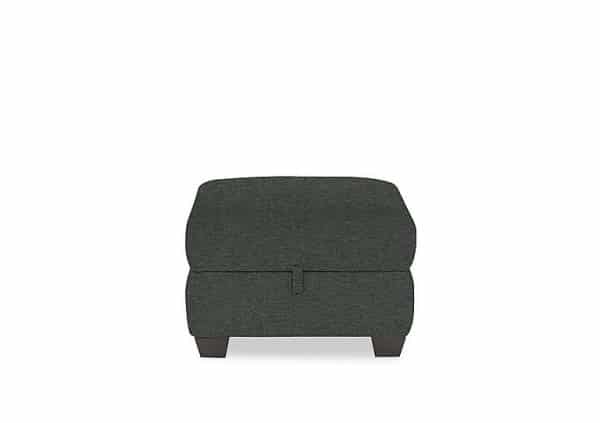 Hetty Fabric Storage Footstool  Moss Green | Bed Sava