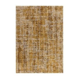 Kuza Abstract Rug  160cm x 230cm  Gold | Bed Sava