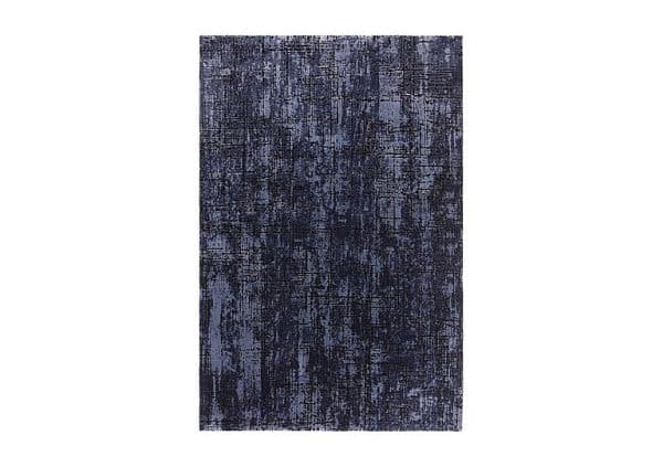 Kuza Abstract Rug  200cm x 290cm  Navy | Bed Sava