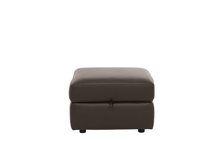 Comfort Story - Leather Storage Footstool