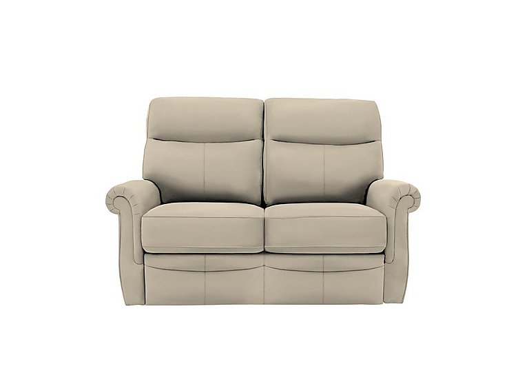 G Plan  Avon Small 2 Seater Leather Sofa  Oxford Mushroom | Bed Sava