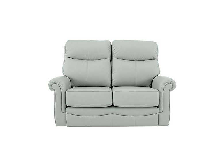 G Plan  Avon Small 2 Seater Leather Sofa  Cambridge Grey | Bed Sava