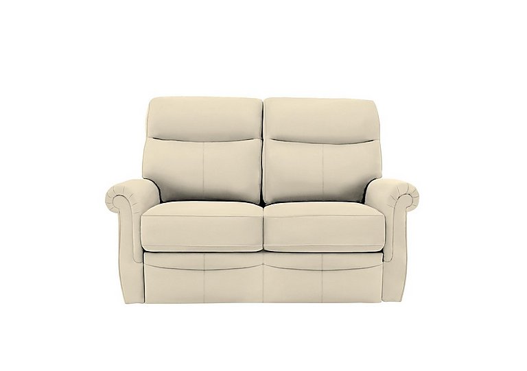 G Plan  Avon Small 2 Seater Leather Sofa  Cambridge Stone | Bed Sava