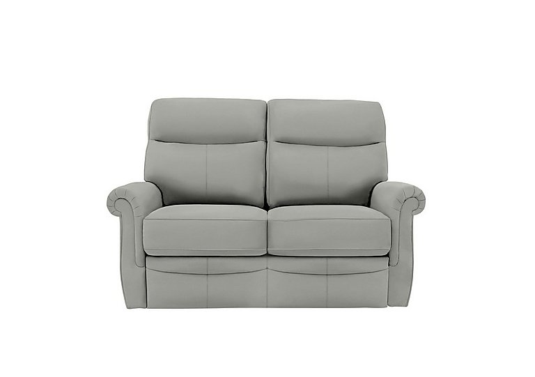 G Plan  Avon Small 2 Seater Leather Sofa  Texas Charcoal | Bed Sava