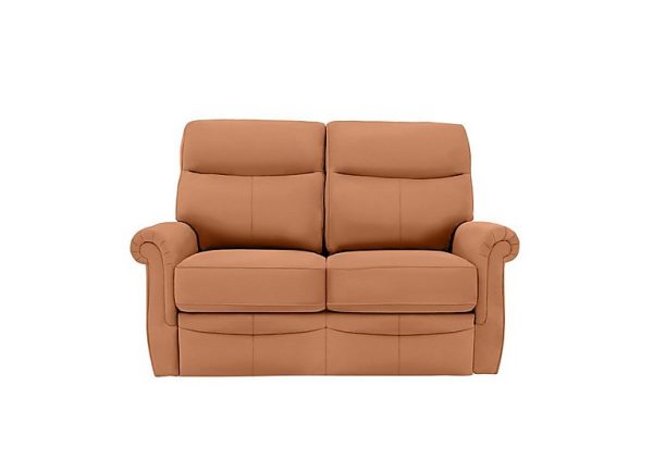 G Plan  Avon Small 2 Seater Leather Sofa  Texas Tan | Bed Sava