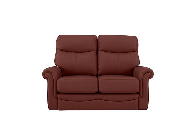G Plan  Avon Small 2 Seater Leather Sofa  Capri Claret | Bed Sava