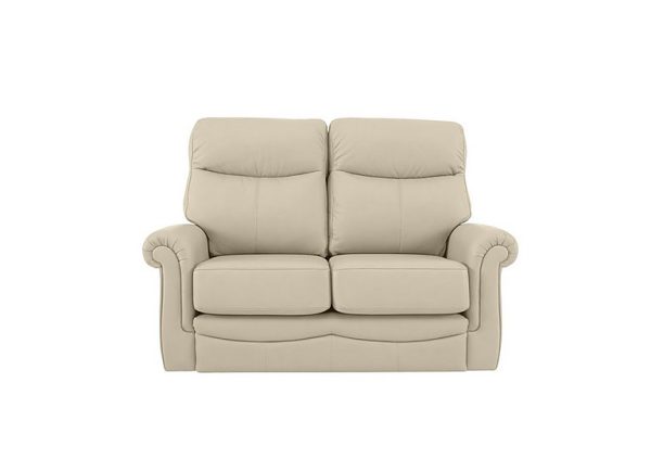G Plan  Avon Small 2 Seater Leather Sofa  Capri Stone | Bed Sava