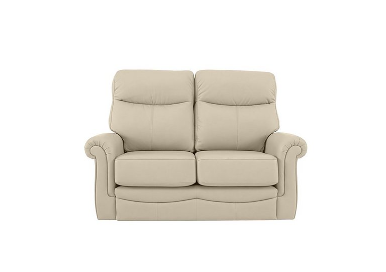 G Plan  Avon Small 2 Seater Leather Sofa  Capri Stone | Bed Sava