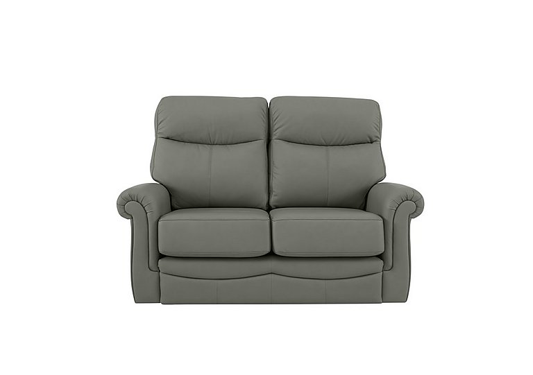 G Plan  Avon Small 2 Seater Leather Sofa  Capri Grey | Bed Sava