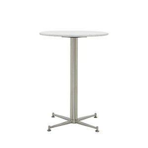 Cortina Round Bar Table  70 cm  Bianco Miami Quartz | Bed Sava