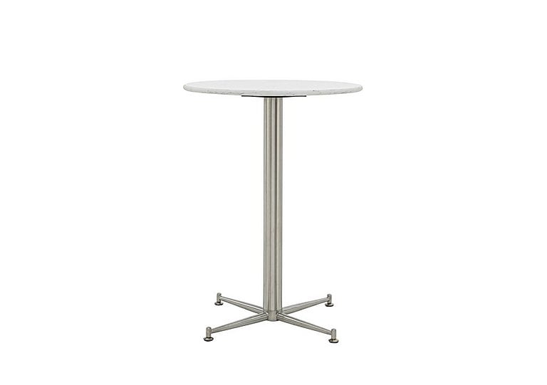 Cortina Round Bar Table - 65-cm - Bianco Miami Quartz