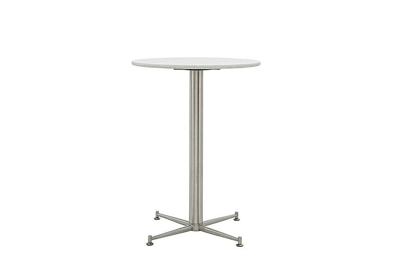 Cortina Round Bar Table - 70-cm - Starlight White Quartz