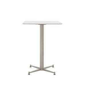 Cortina Square Bar Table  70 cm  Bianco Miami Quartz | Bed Sava