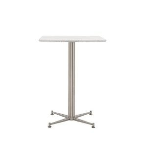 Cortina Square Bar Table  60 cm  Bianco Miami Quartz | Bed Sava