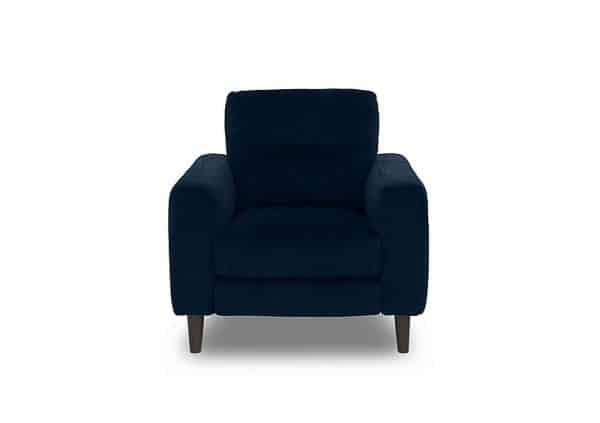 Jules Fabric Power Recliner Chair  R304 Navy Blue | Bed Sava