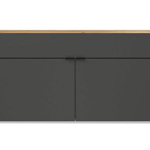 Ameca Wide Multipurpose Cabinet  Graphite | Bed Sava