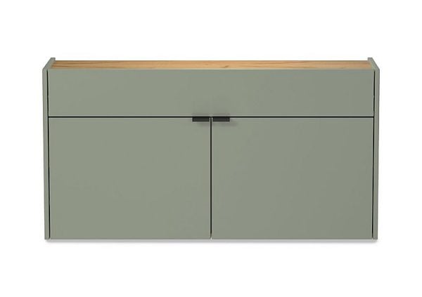 Ameca Wide Multipurpose Cabinet  Taupe Green Oak | Bed Sava