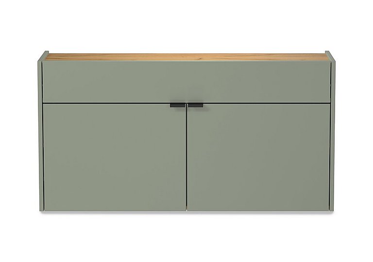 Ameca Wide Multipurpose Cabinet - Taupe Green Oak