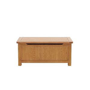Atlantic Blanket Box  Oak | Bed Sava