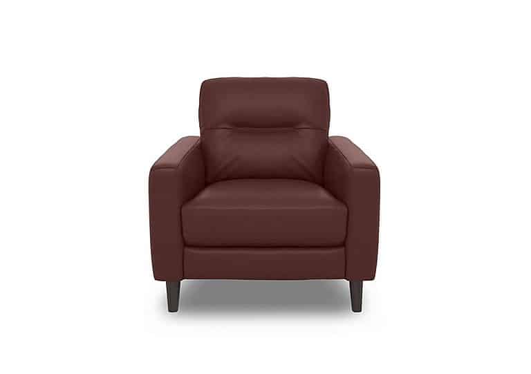 World of Leather - Jules Leather Power Recliner Chair - Burgundy