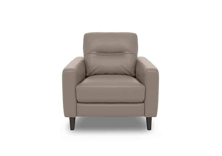 World of Leather - Jules Leather Power Recliner Chair - Silver Grey