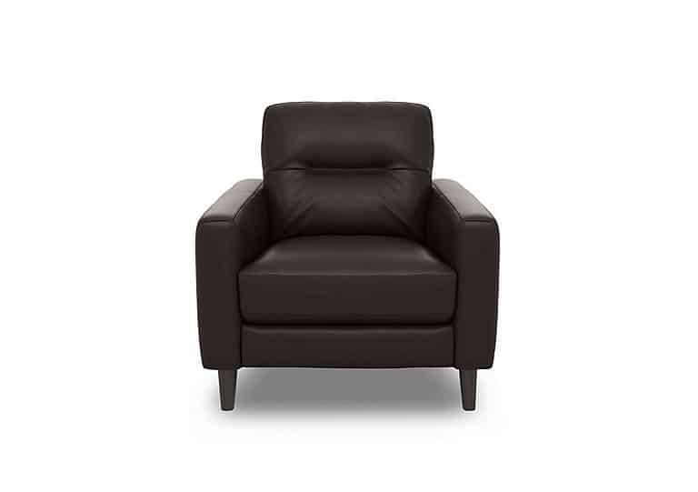 World of Leather  Jules BV Leather Chair  Dark Chocolate | Bed Sava
