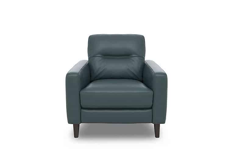 World of Leather  Jules BV Leather Chair  BV Lake Green | Bed Sava