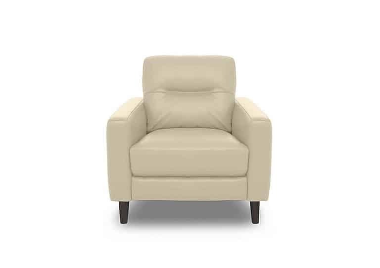 World of Leather  Jules BV Leather Chair  BV Bisque | Bed Sava