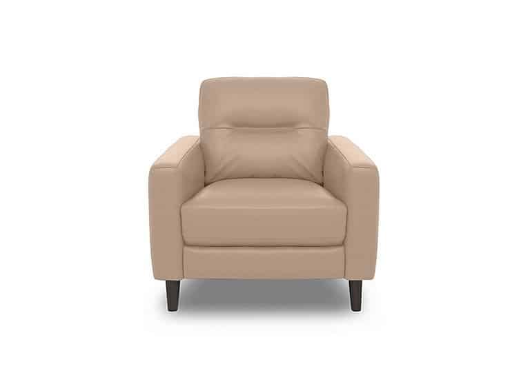 World of Leather  Jules BV Leather Chair  BV Pebble | Bed Sava