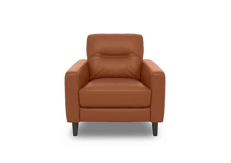 World of Leather - Jules HW Leather Power Recliner Chair - Pecan Brown