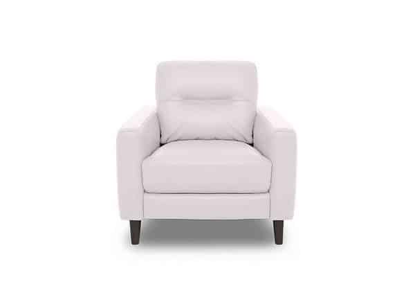 World of Leather  Jules HW Leather Power Recliner Chair  Star White | Bed Sava