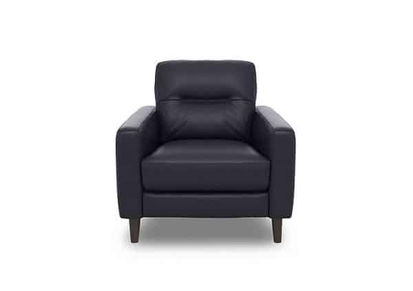 World of Leather  Jules HW Leather Power Recliner Chair  Black | Bed Sava
