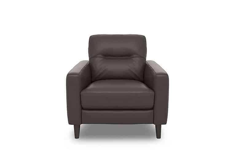 World of Leather - Jules HW Leather Power Recliner Chair - Charcoal Grey