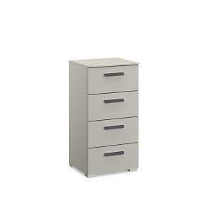 Rauch  Dante 4 Drawer Décor Narrow Chest  Champagne | Bed Sava