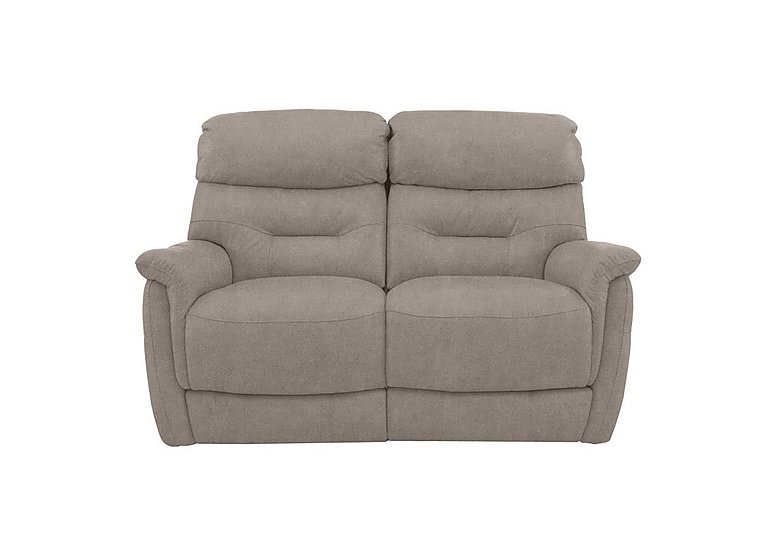 Chicago 2 Seater Fabric Battery Recliner Sofa - Silver