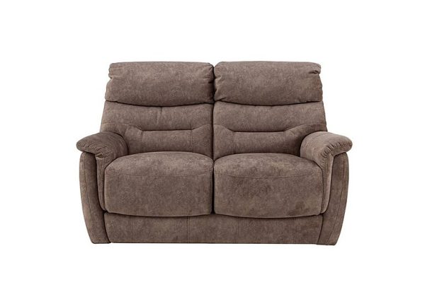 Chicago 2 Seater Fabric Sofa  Mink | Bed Sava