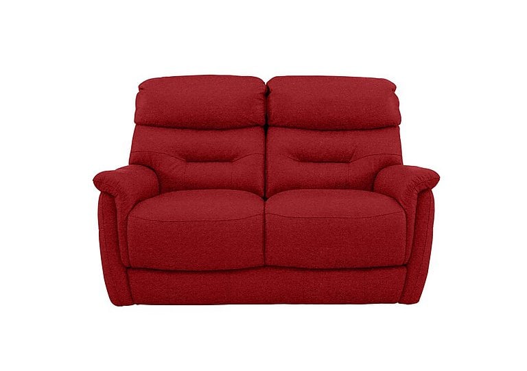 Chicago 2 Seater Fabric Sofa - Red