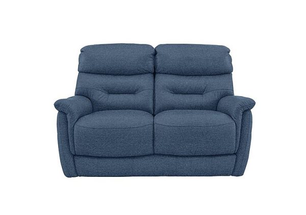 Chicago 2 Seater Fabric Sofa  R38 Blue | Bed Sava
