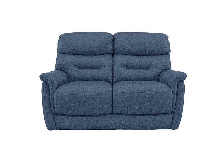 Chicago 2 Seater Fabric Sofa - R38 Blue