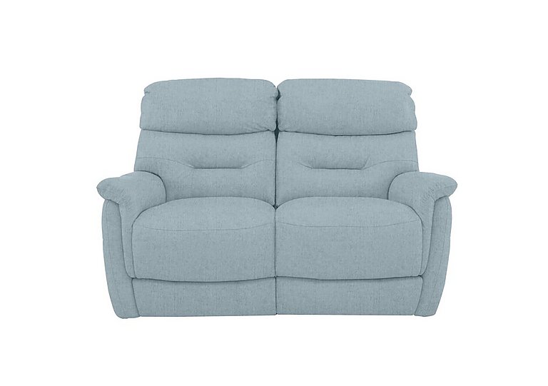 Chicago 2 Seater Fabric Power Recliner Sofa - Baby Blue