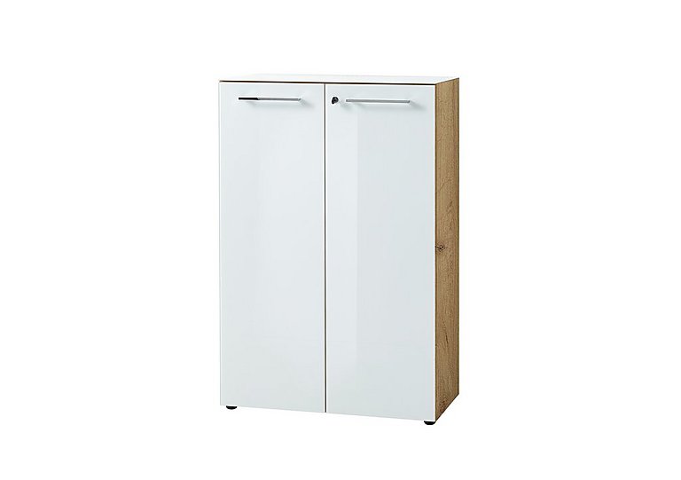 Alexi Filing Cabinet - Oak & White