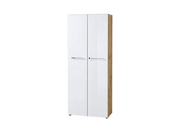 Alexi Tall Filing Cabinet - Oak & White