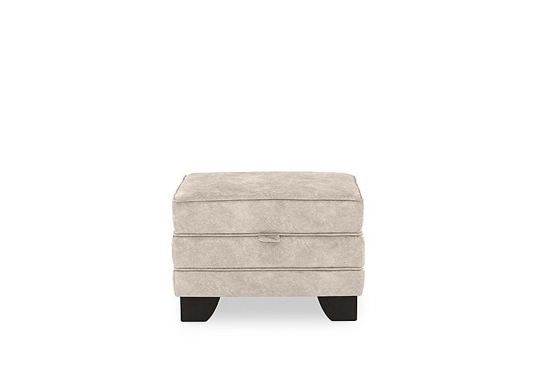 Ariana Small Storage Footstool - Cream