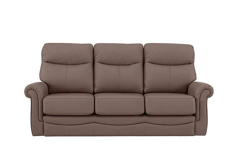 G Plan  Avon 3 Seater Leather Sofa  No Recliner  Oxford Chocloate | Bed Sava