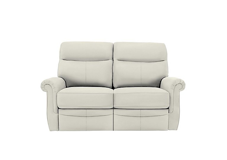 G Plan - Avon 2 Seater Leather Power Recliner Sofa - Oxford Light Grey