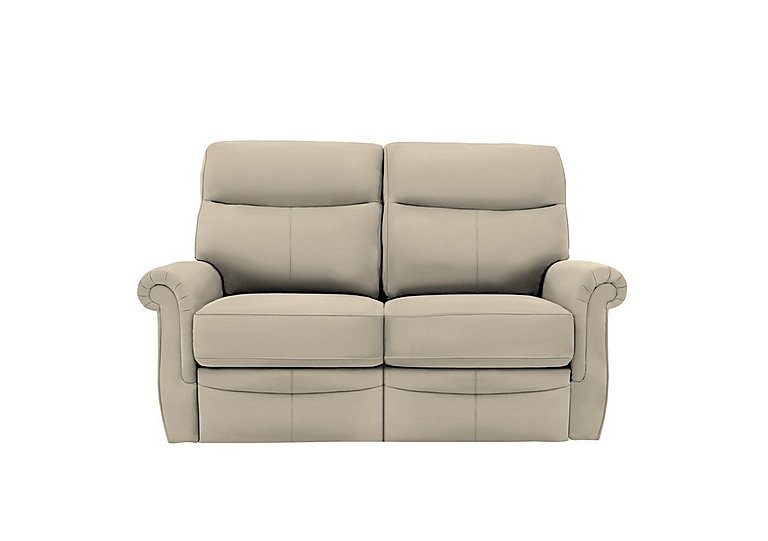 G Plan - Avon 2 Seater Leather Manual Recliner Sofa - Oxford Mushroom